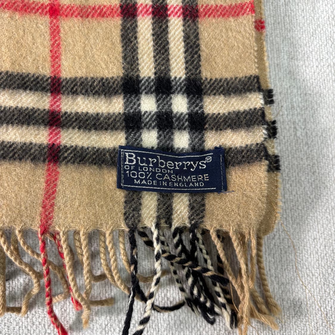 버버리 노바체크 캐시미어 베이지 머플러 상품이미지3