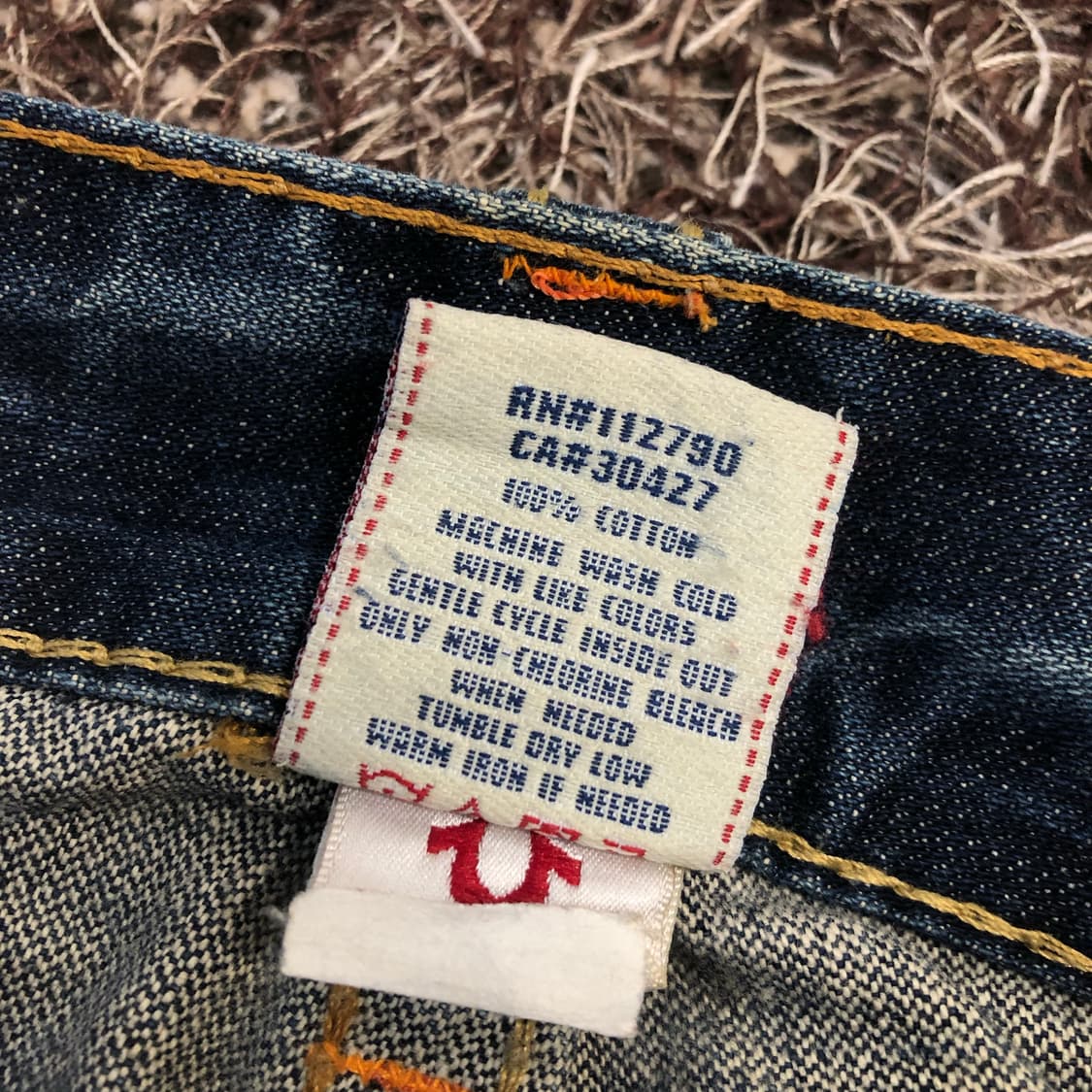 트루릴리전 레인보우 조이 플레어 부츠컷 워싱 데님 팬츠 상품이미지8