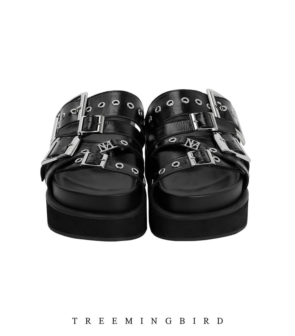 트리밍버드 BOLD BUCKLE FLATFORM SLIDES 상품이미지2