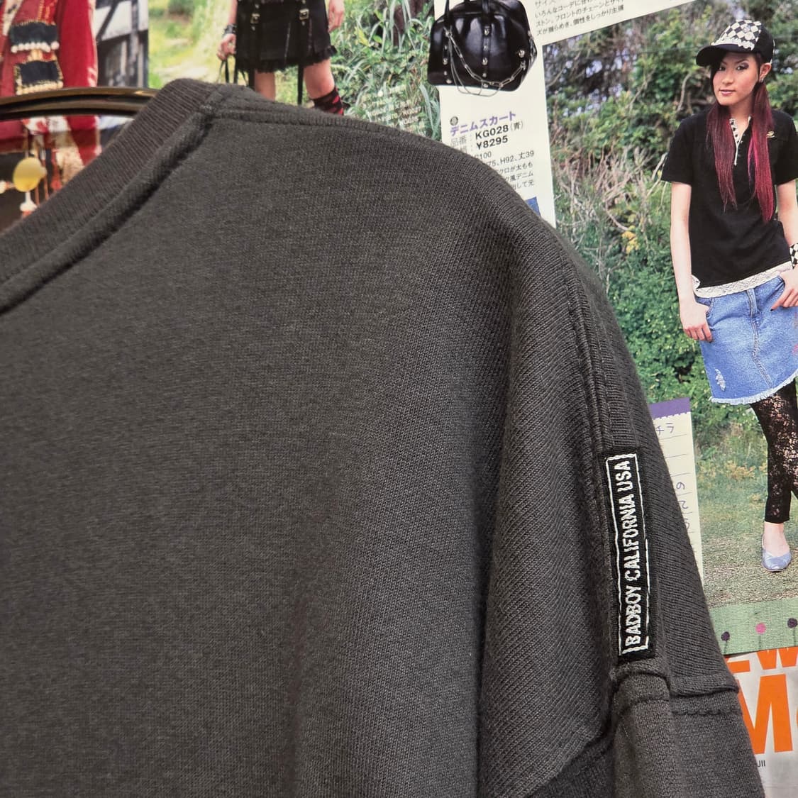 JPN 배드보이 차콜 프린팅 롱슬리브 상품이미지6