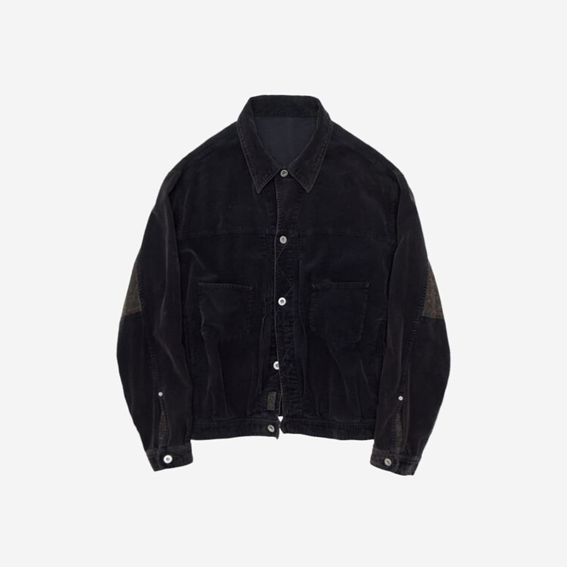 (3) 폴리테루 1011 페이즐리 트러커 자켓 코듀로이 다크퍼플네이비 상품이미지1