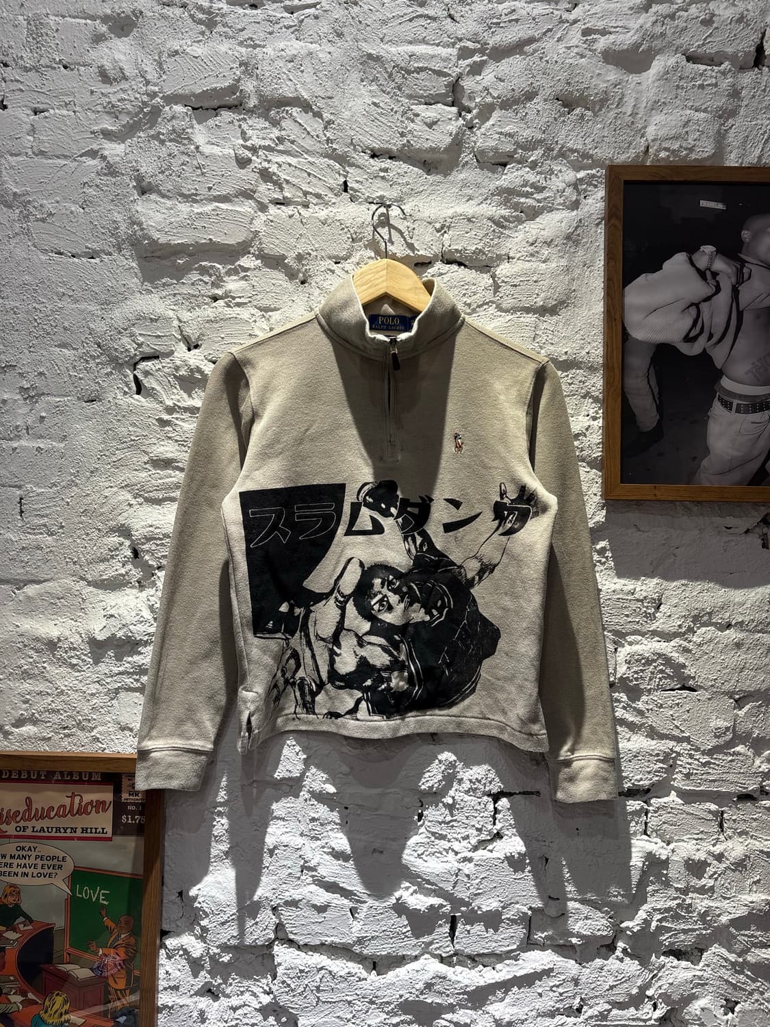 폴로 슬램덩크 커스텀 반집업 니트 상품이미지1