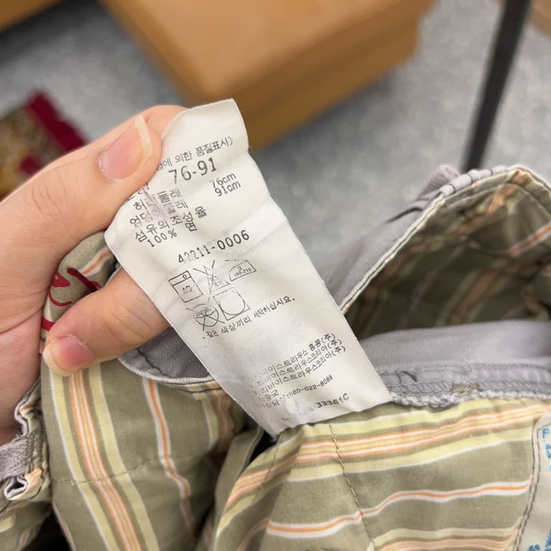 빈티지 카고팬츠 코튼 반바지 76 C04410  상품이미지3