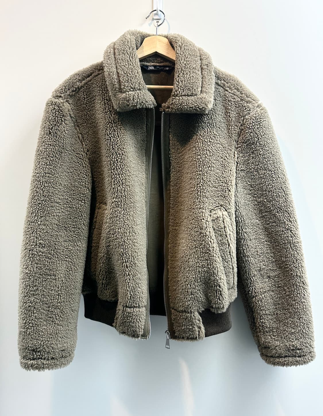 자라 포우 셔링 양털 자켓 (M, 새상품) 상품이미지8