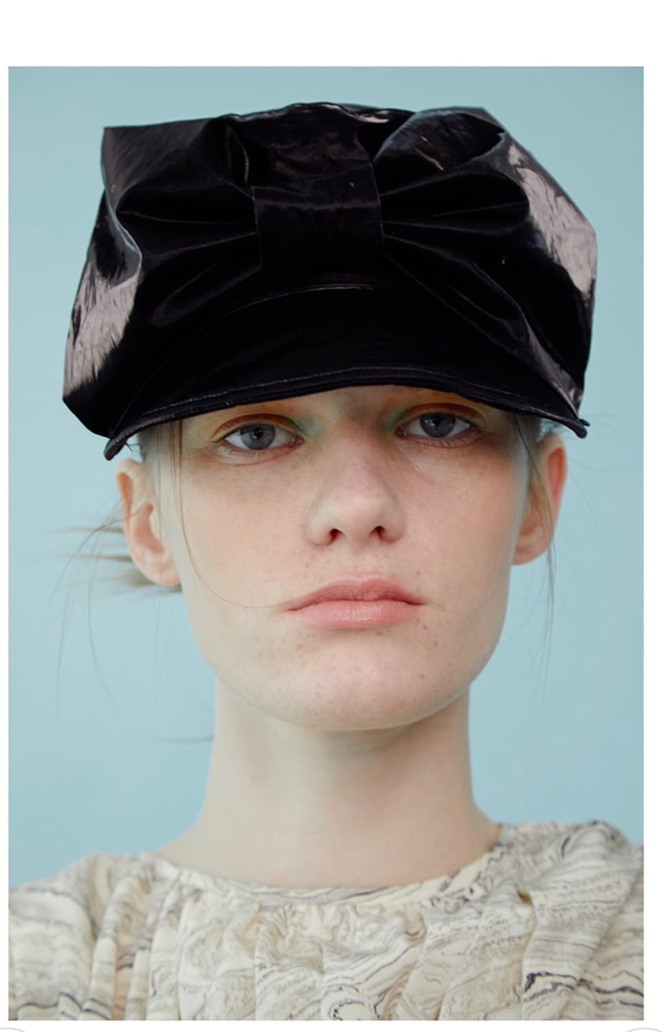 새상품) 어썸니즈 벨보이 캡 리본 블랙 상품이미지1