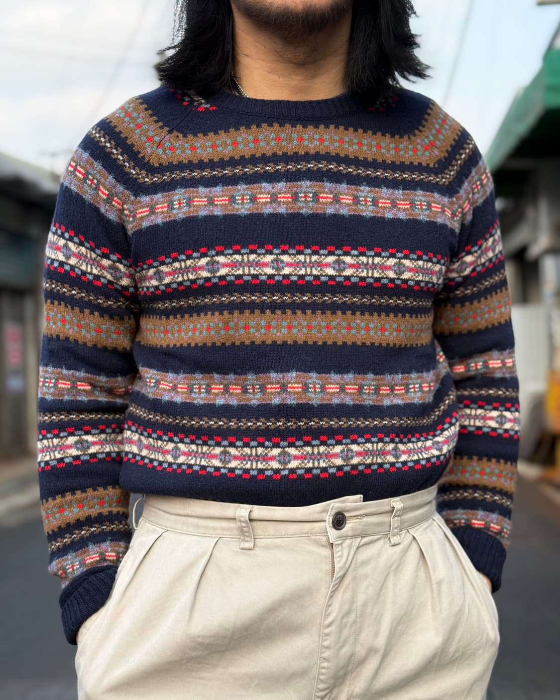 제이크루 램스울 페어아일 스웨터 M 상품이미지7