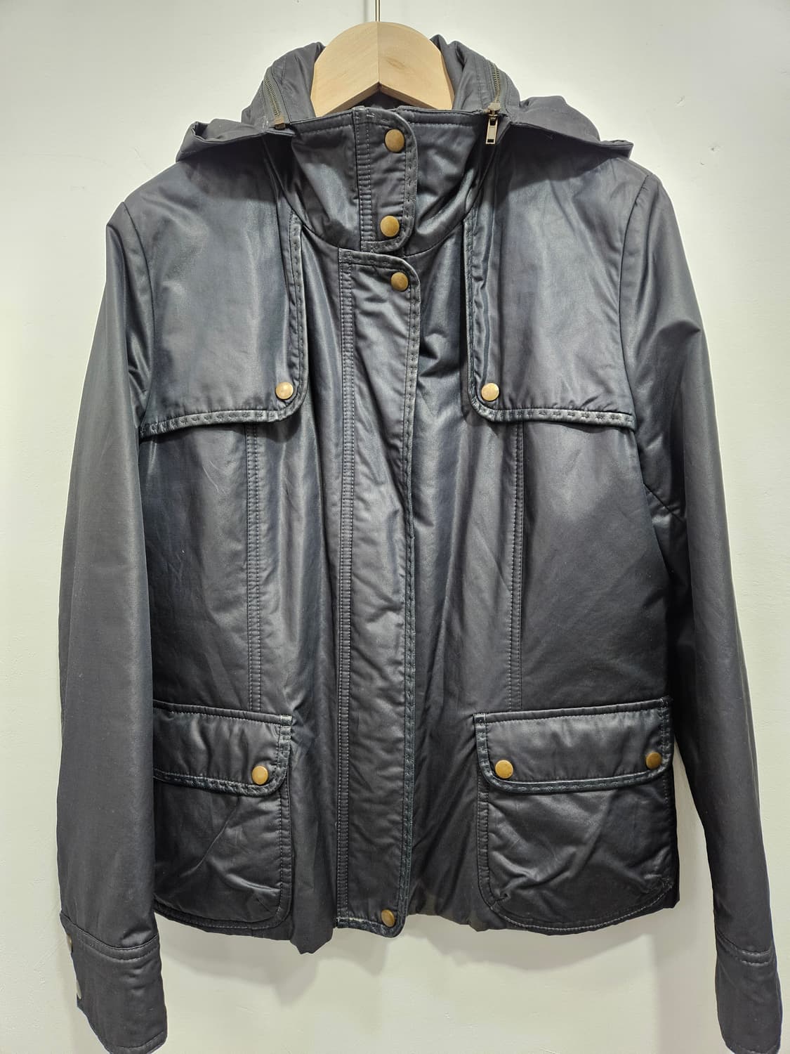 비꼴리끄(bucolique) 블랙 야상 유틸리티 야상 자켓 상품이미지5