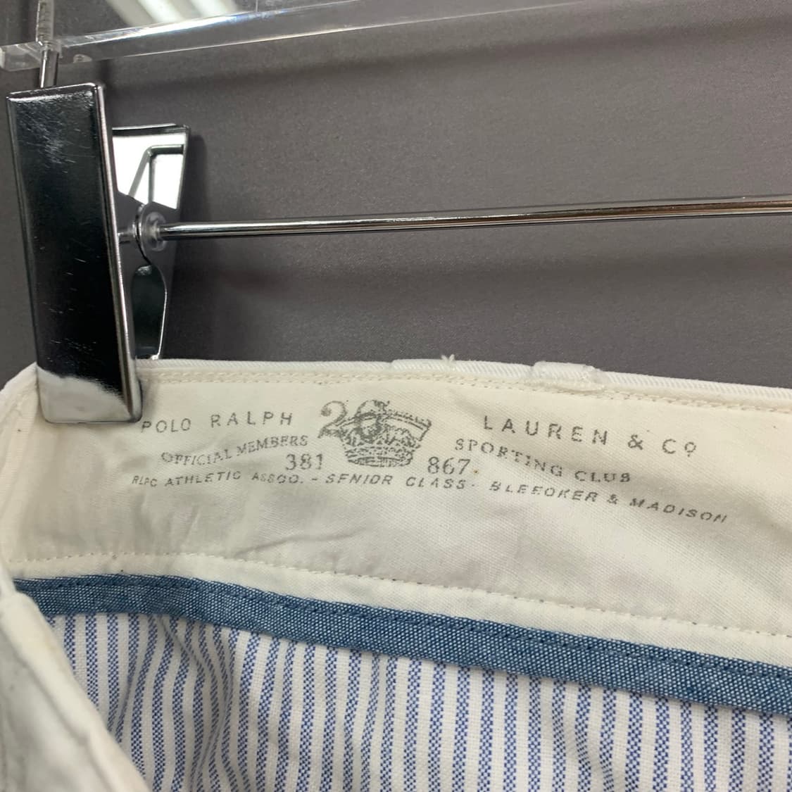 28인치 폴로랄프로렌 퀸 보이프렌드 트윌코튼 크롭 치노팬츠 면바지 상품이미지4