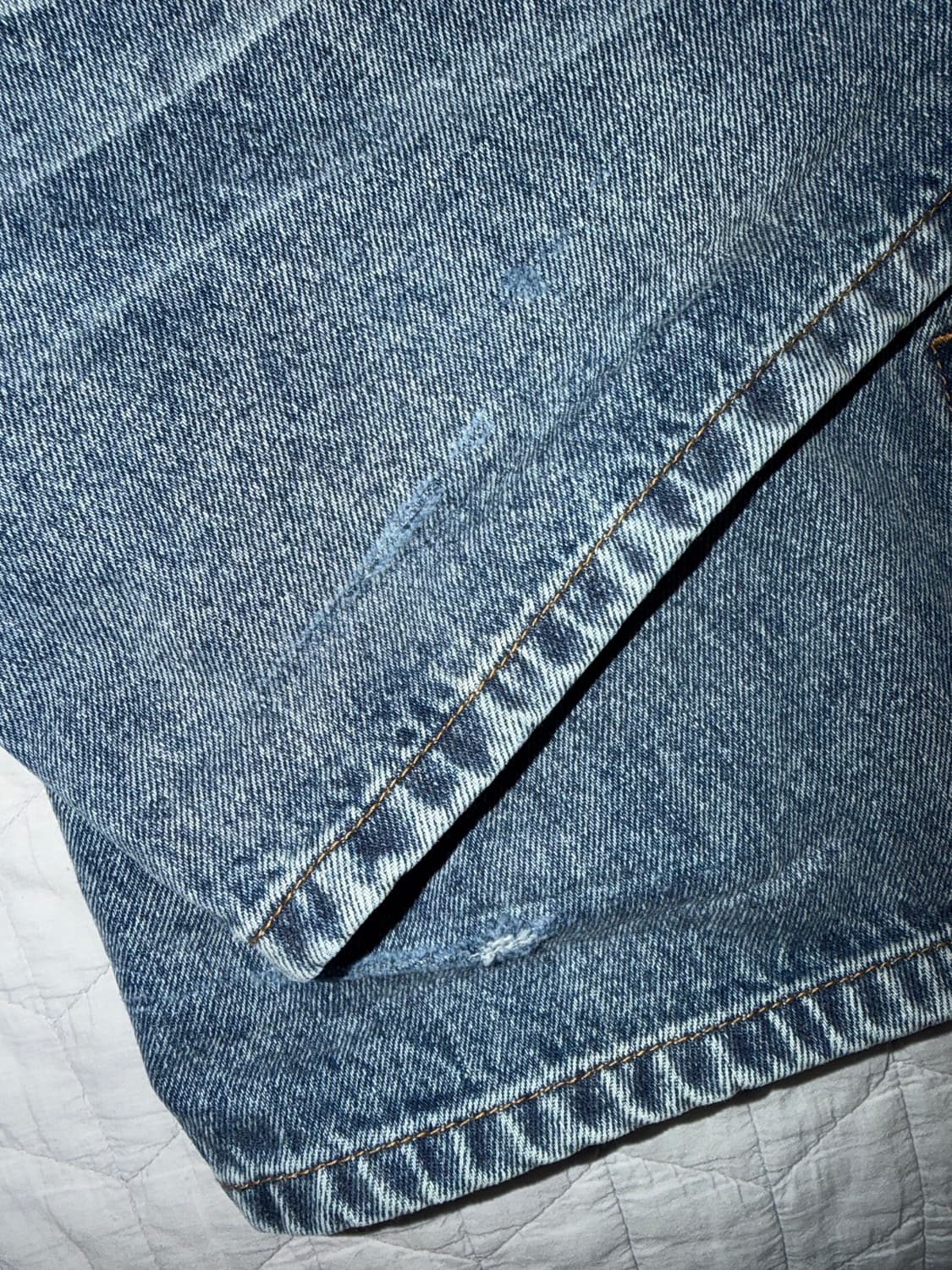 아캄 washed zipper slit denim pants 1사이즈 상품이미지2