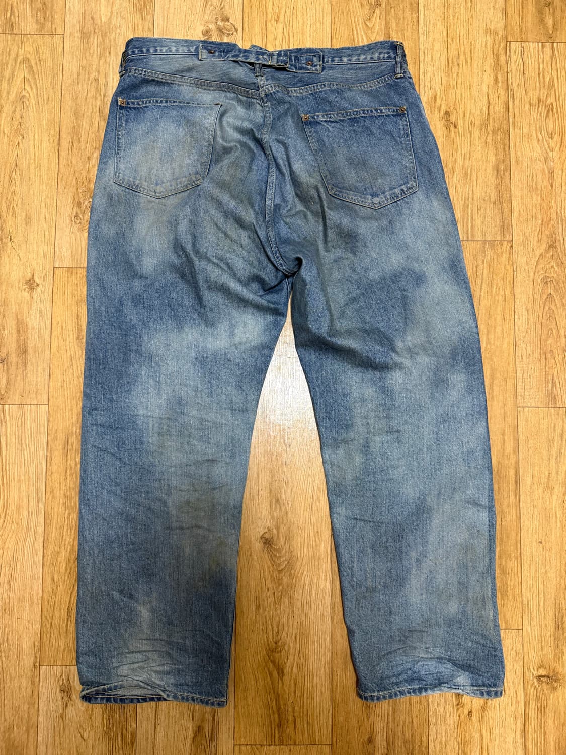 아프레쎄 No.37 워시드 와이드 데님 팬츠 인디고 - 26SS 상품이미지3