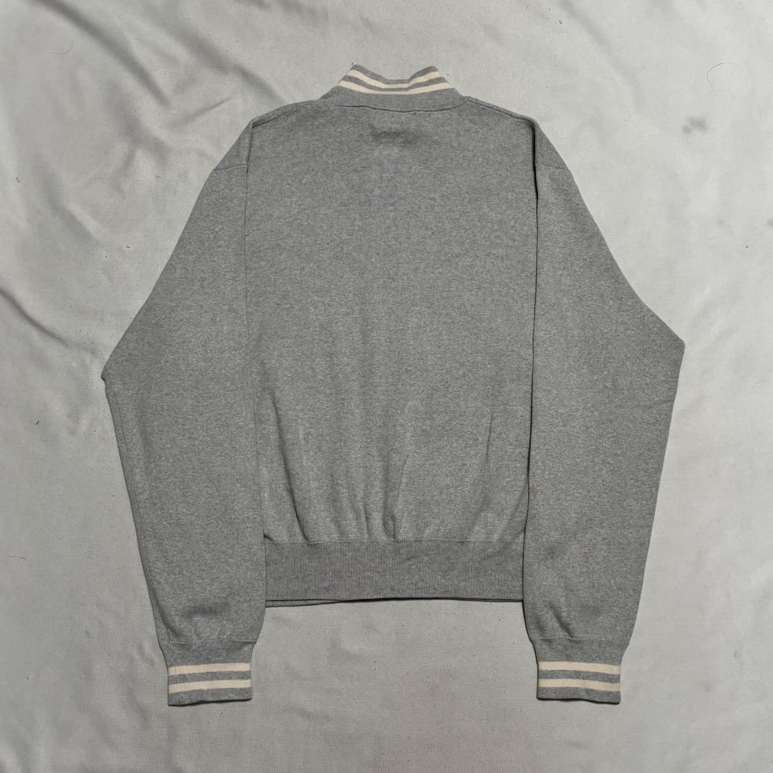 폴로 랄프포렌 화이트포니 코튼 그레이 니트집업 상품이미지3