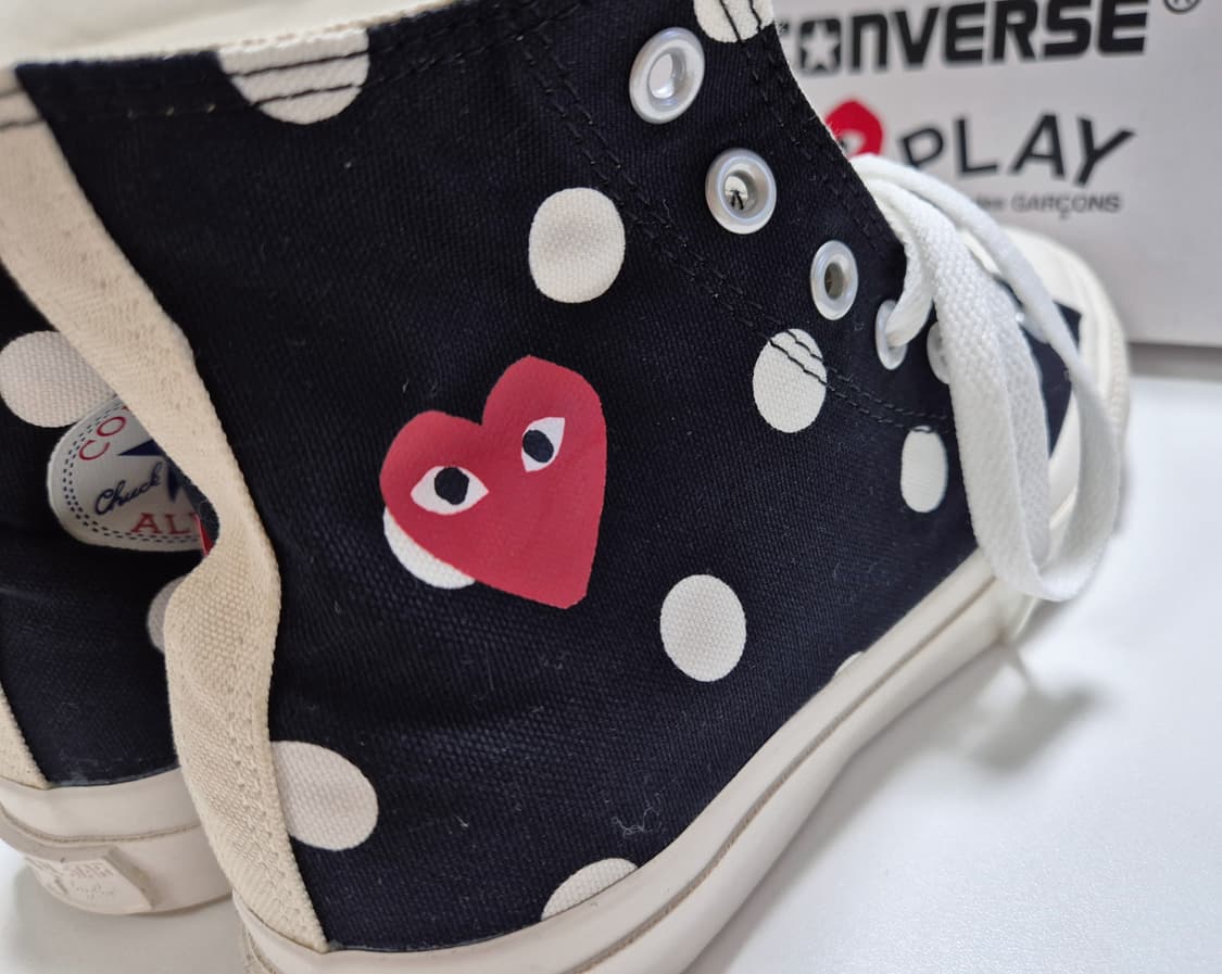 255>꼼데 컨버스 척70 하이 폴카닷 상품이미지3