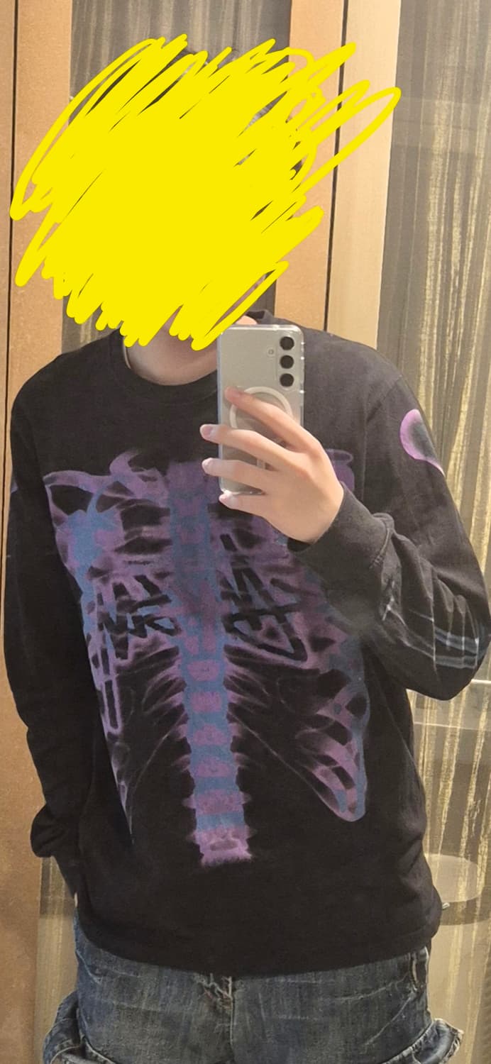 스투시 립 케이지 롱슬리브 티셔츠 블랙 상품이미지4