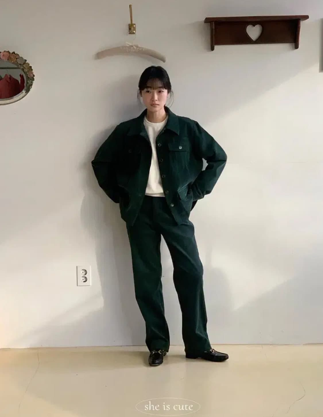 쉬이즈큐트 샐리팬츠 포레스트 1사이즈 상품이미지1