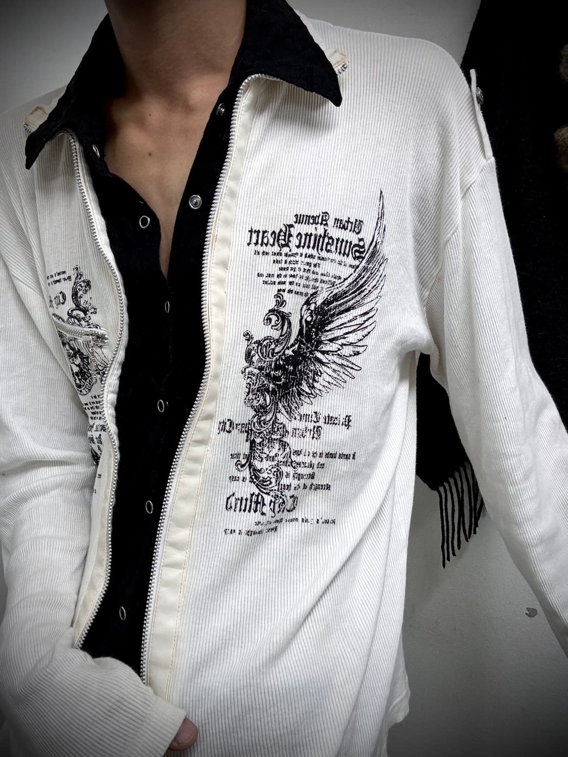 00’s Rare Archive Design Print Leather D 상품이미지9