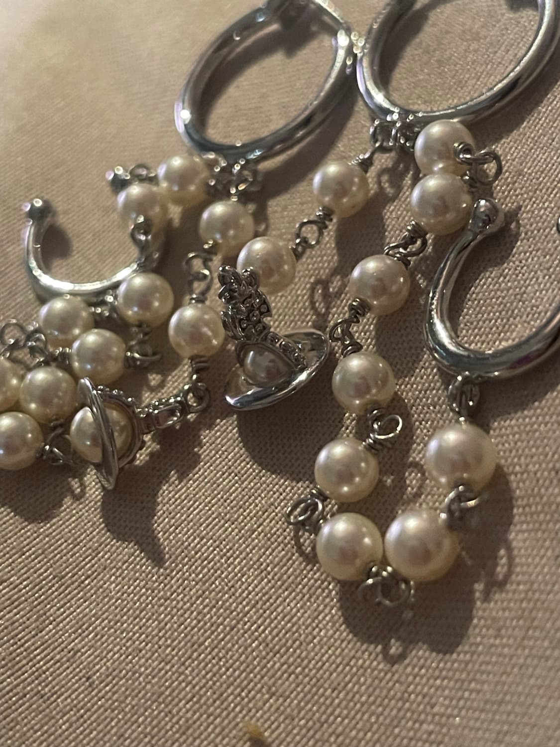 비비안웨스트우드 빈티지 레이어드 피어스 이어링 상품이미지1