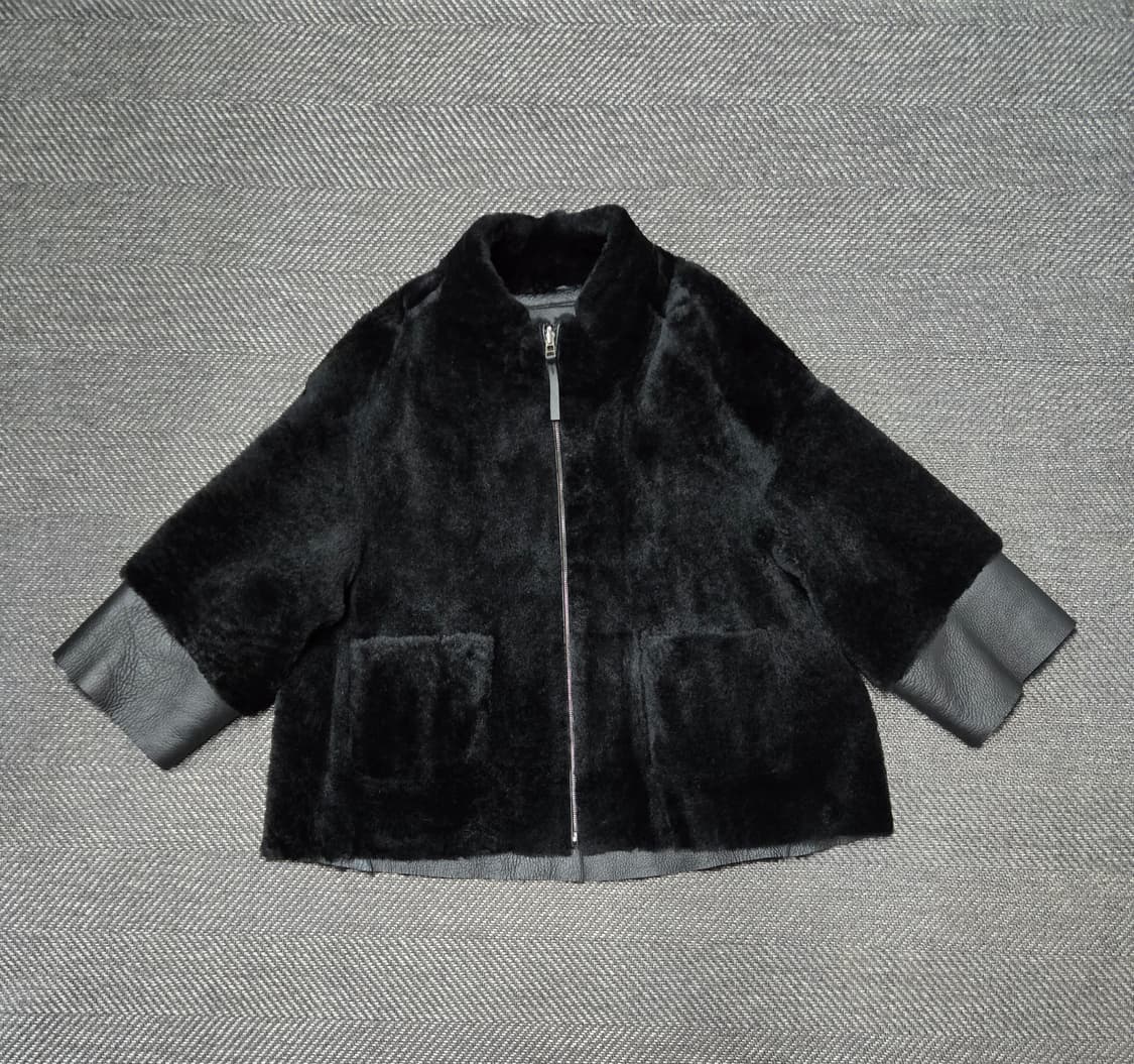 라씨엔토 천연모피 양모 무스탕 양면 숏 무스탕 코트 상품이미지3