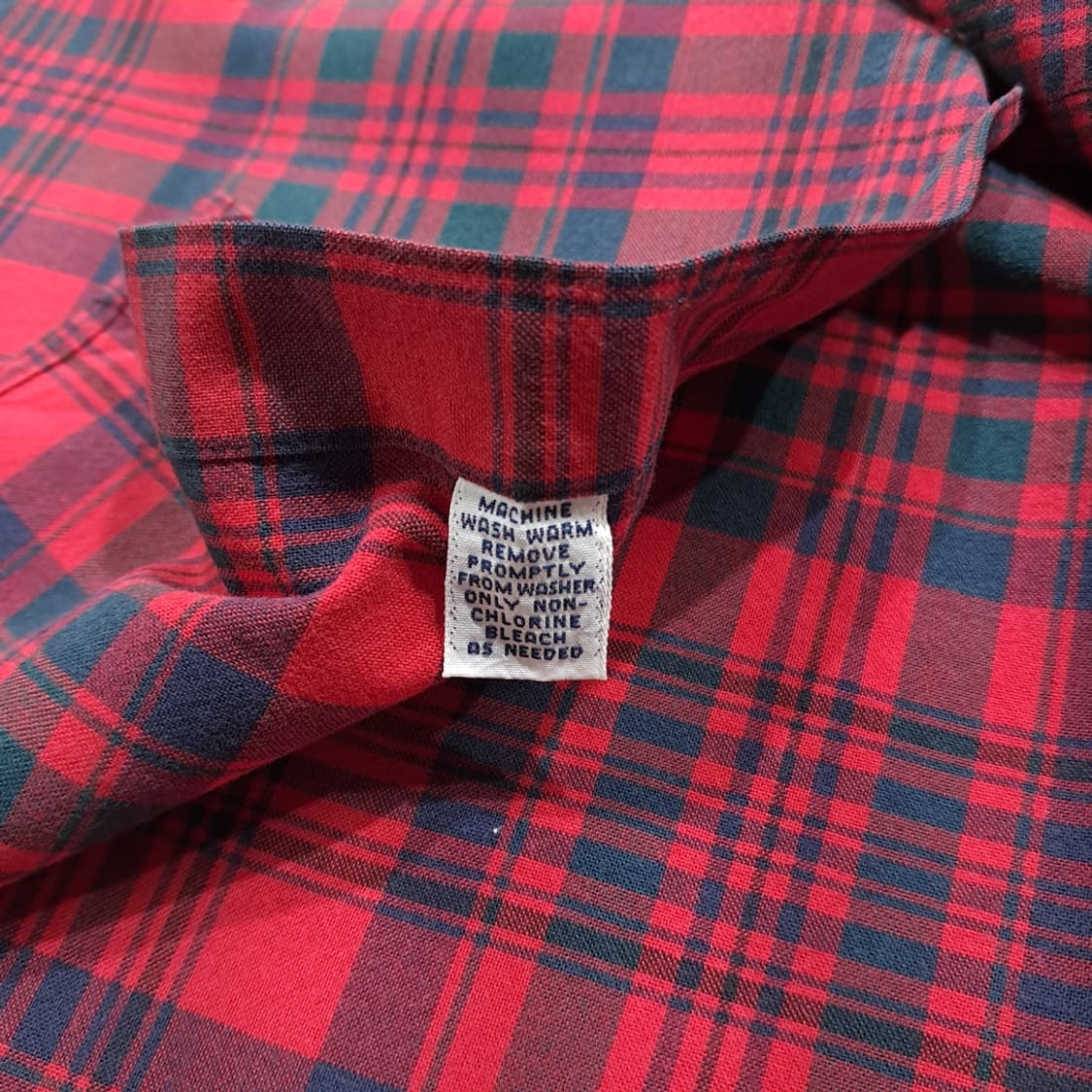 CK075 XL 폴로 90s 블레이크 레드 타탄체크 버튼다운 셔츠 남방 상품이미지5