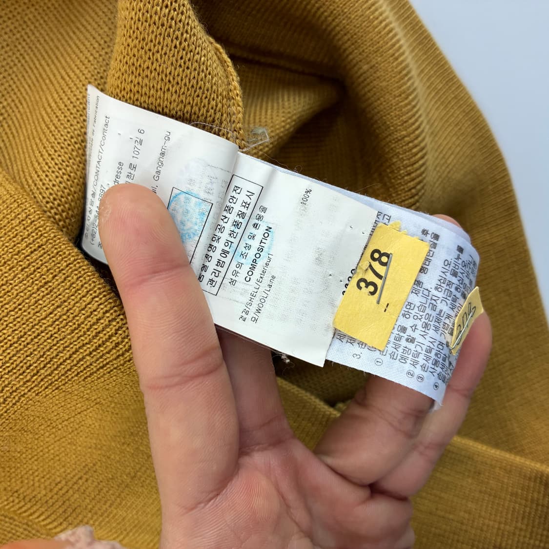 Solidhomme  솔리드옴므 울 카멜 카라 니트  상품이미지5