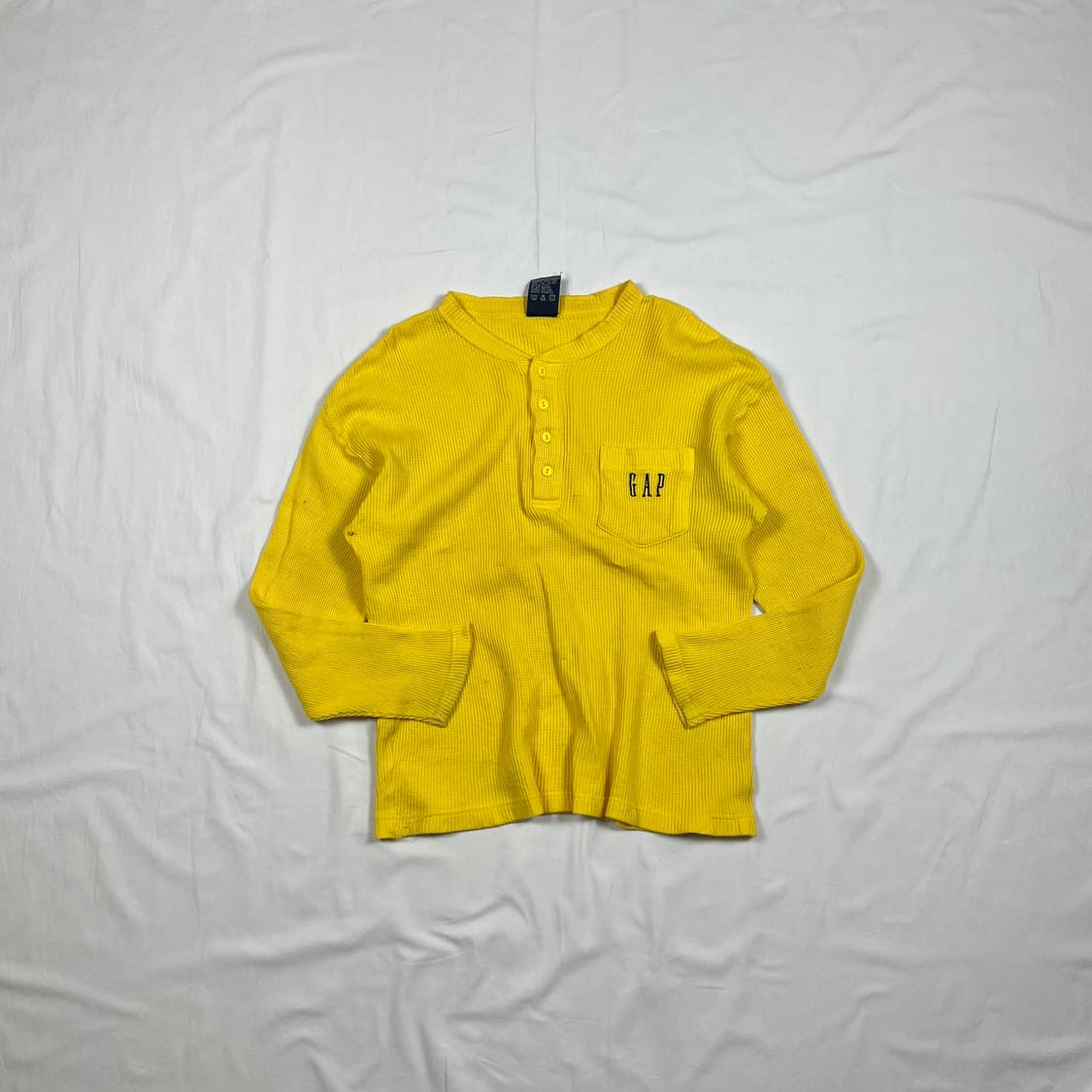 90’s 갭 gap 로고 포켓 와플 롱슬리브 긴팔티 상품이미지1