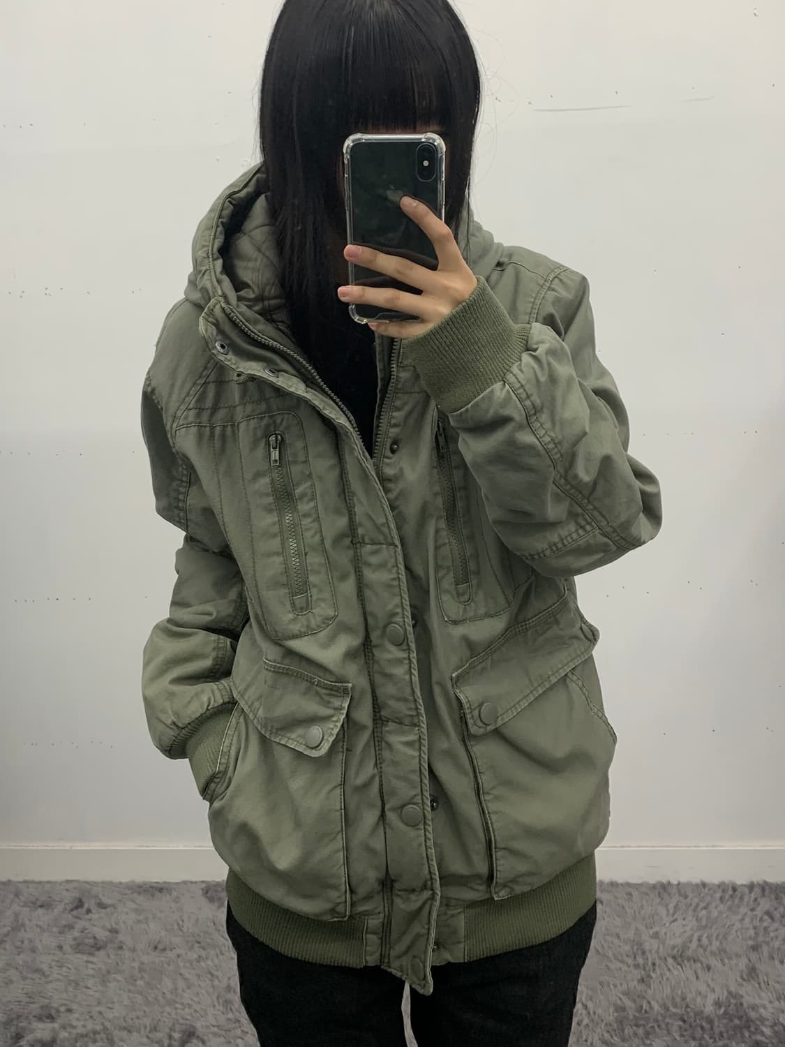 재패니즈 밀리터리 후디 자켓 상품이미지1
