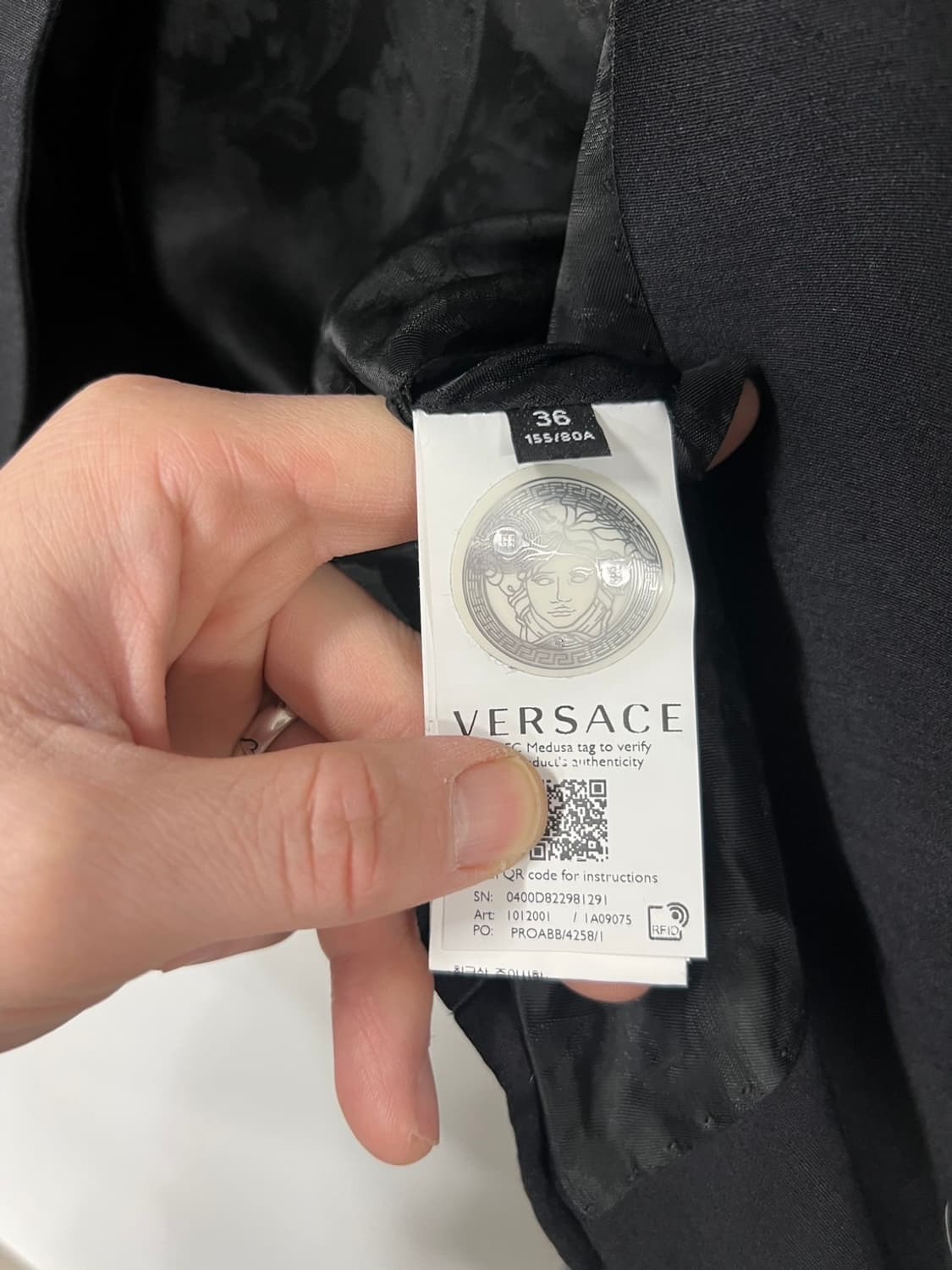 베르사체 메두사 크롭 버튼 업 블레이저 자켓 상품이미지7