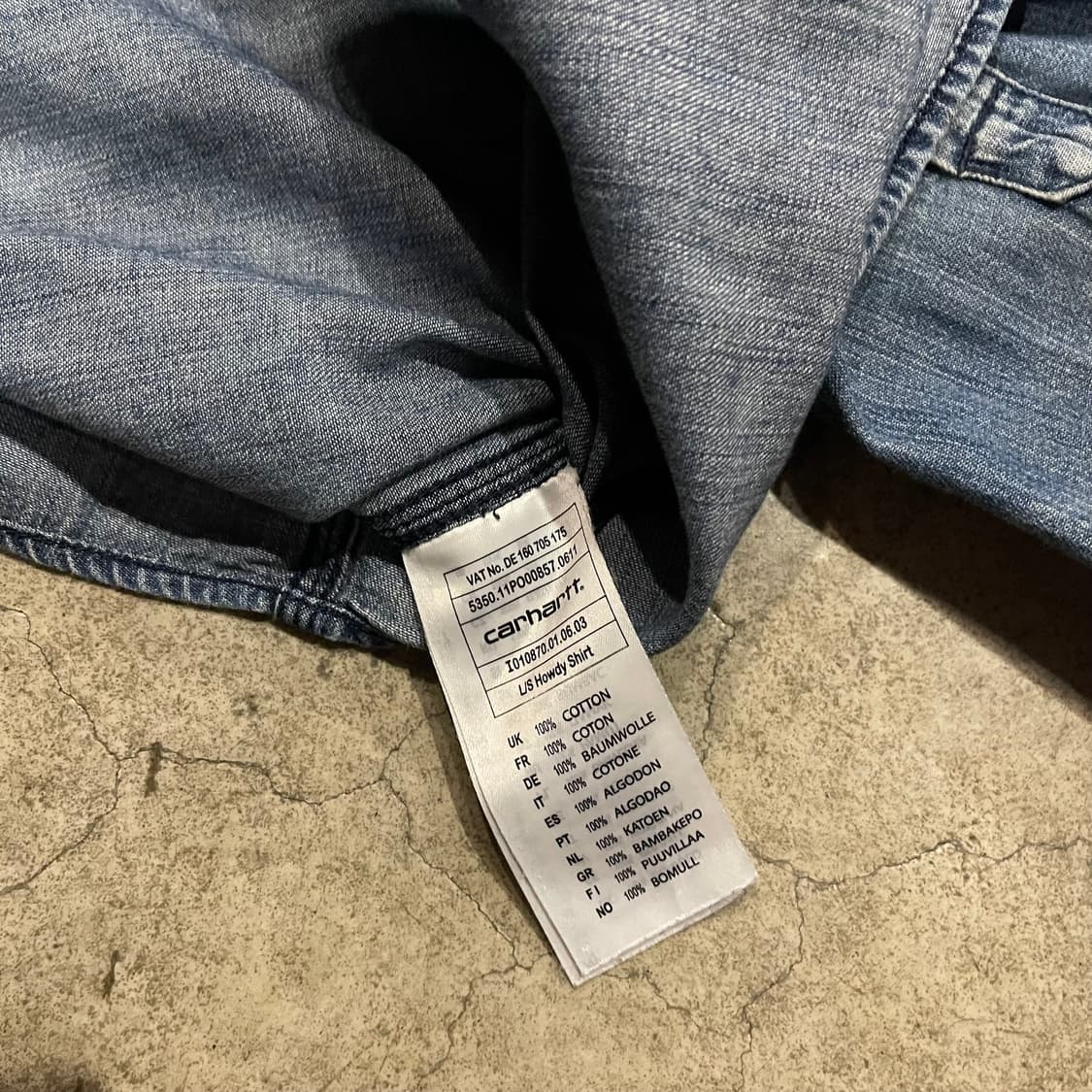 Carhartt 포켓 데님셔츠  상품이미지6