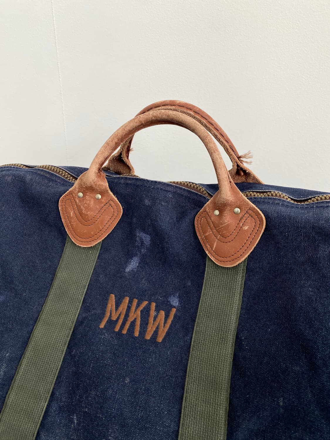 80's 엘엘빈 캔버스 레더 더플백 상품이미지3