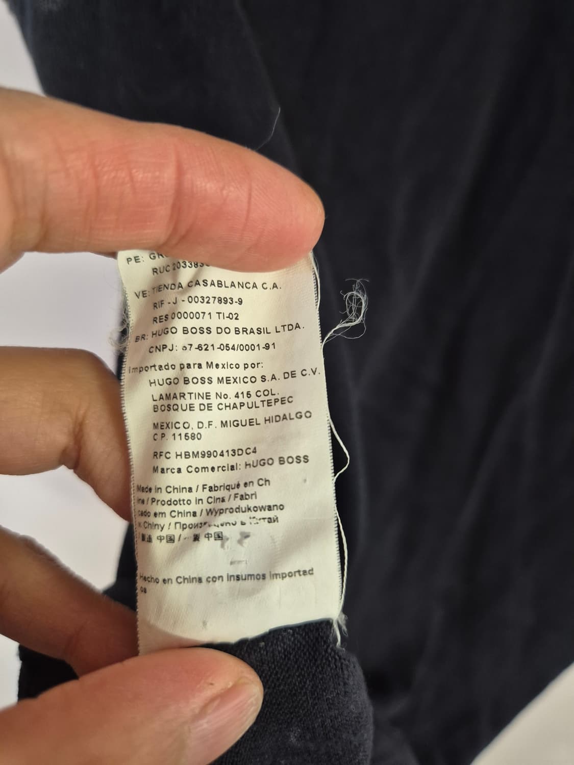 보스 블랙 반팔 니트 가디건 상품이미지5