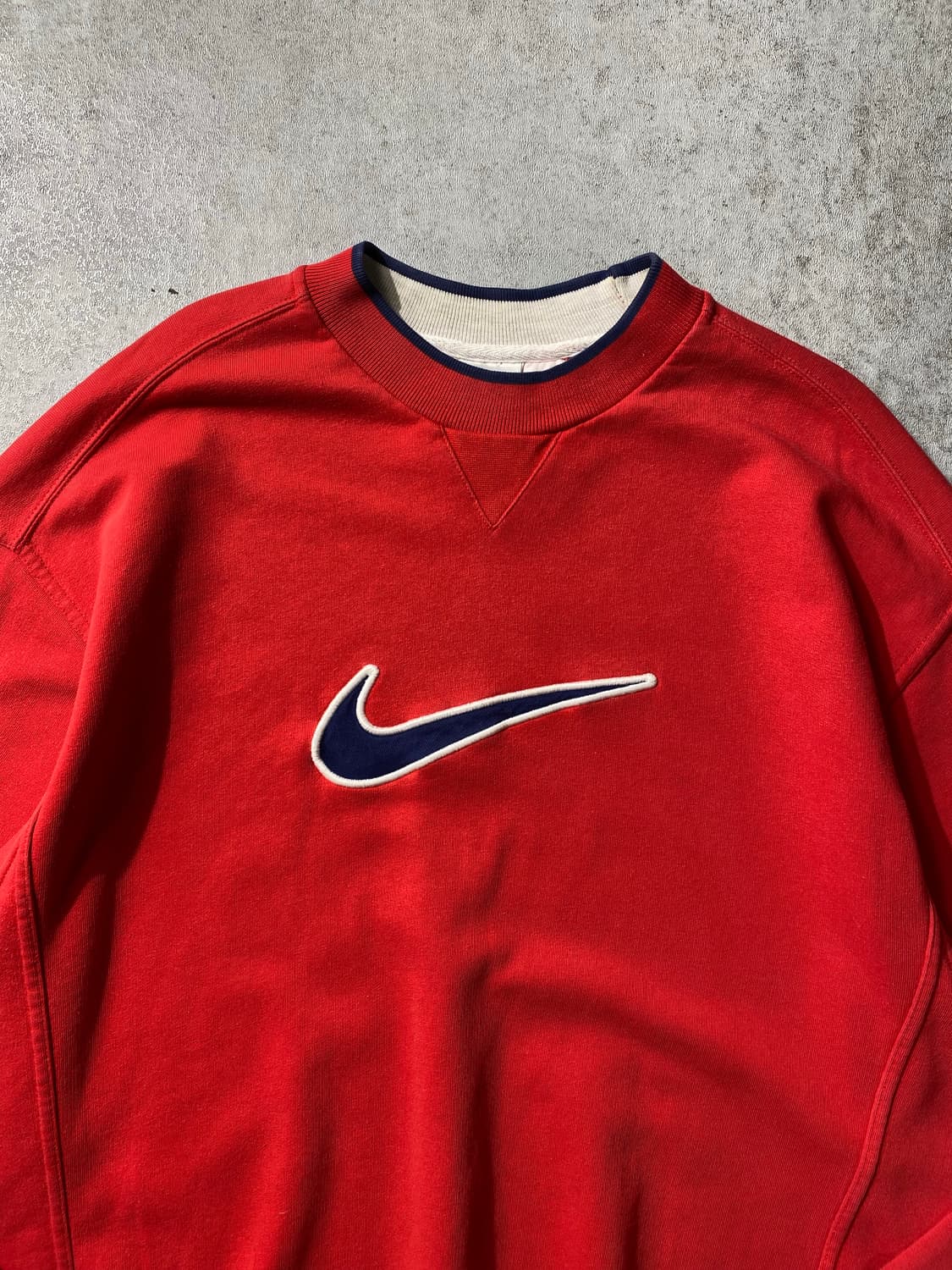 [US S] 90s Nike 나이키 올드스쿨 빅 스우시 스웻셔츠 상품이미지2