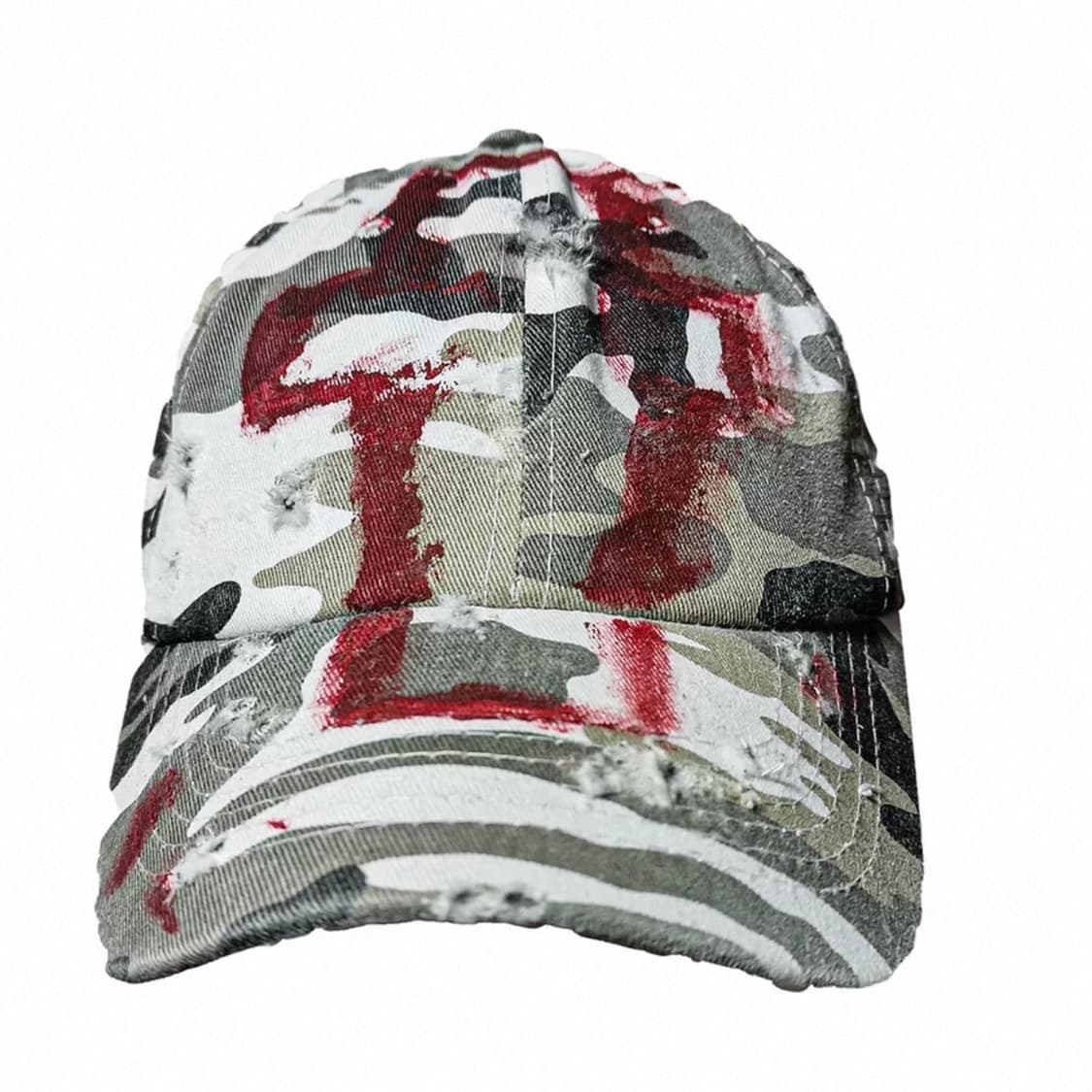 크로스 페인팅 모자 상품이미지4