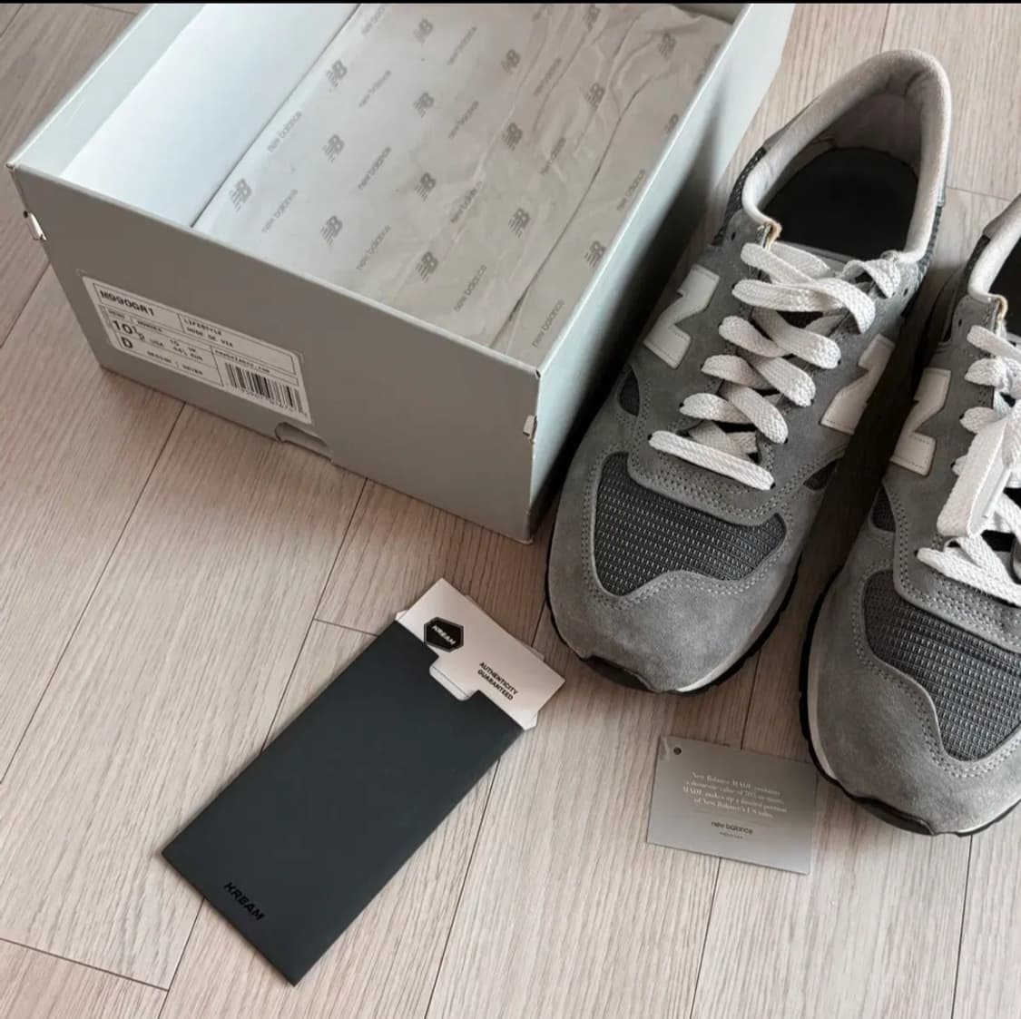 뉴발란스 990v1 그레이화이트 285 상품이미지6