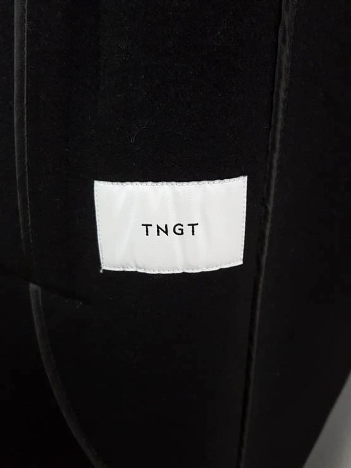 Tngt 남성 세미오버핏 캐시미어 핸드메이드 로브 코트 블랙 상품이미지6