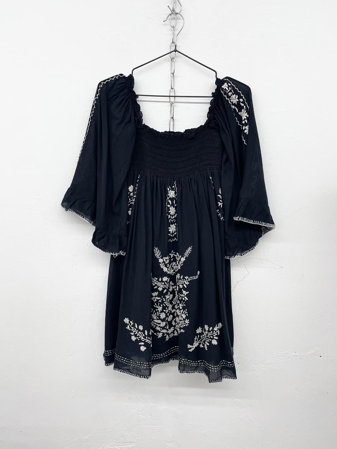 에스닉 자수 오프숄더 원피스 상품이미지5