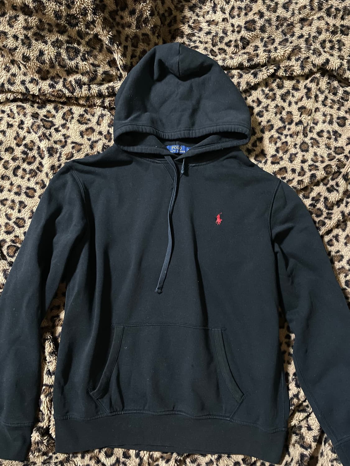 폴로 검정 후드 상품이미지1