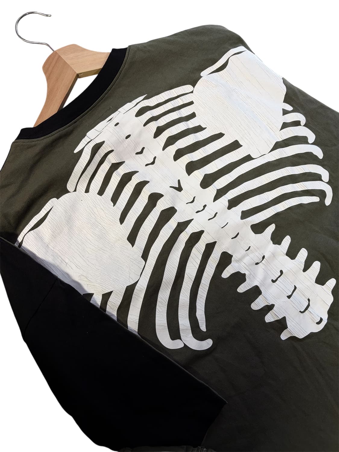 캐미탈 본 투톤 카키 티셔츠 상품이미지4