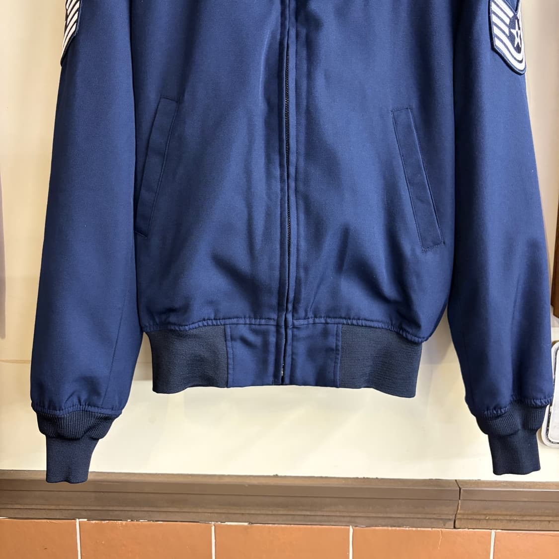 미공군 USAF 오리지널 울 자켓 패치 내피포함 40L 미사용급 상품이미지3