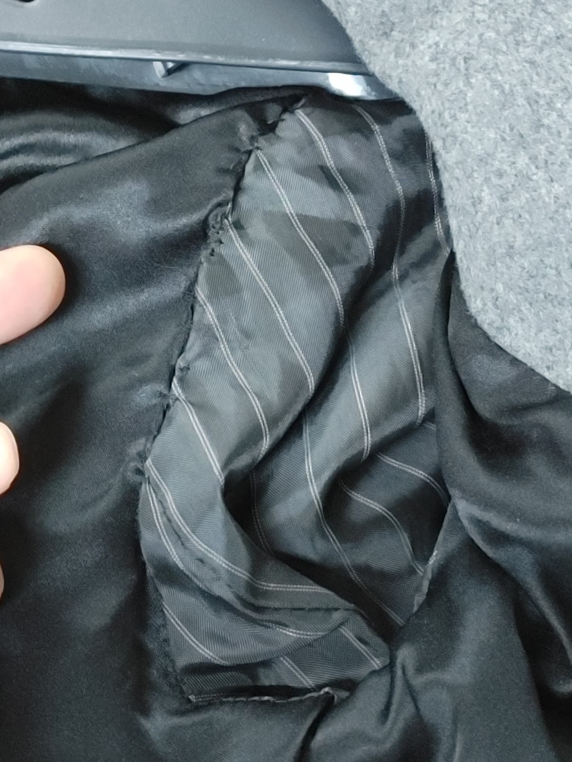 오브제 강진영 스터드징장식 여성 모직  하프롱코트 상품이미지9