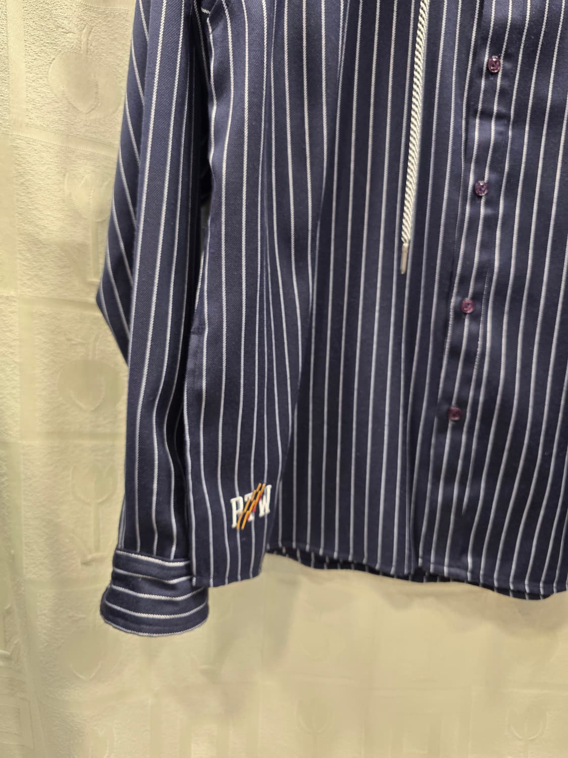 로맨틱크라운 스트라이프 후드 셔츠 프리사이즈 상품이미지5