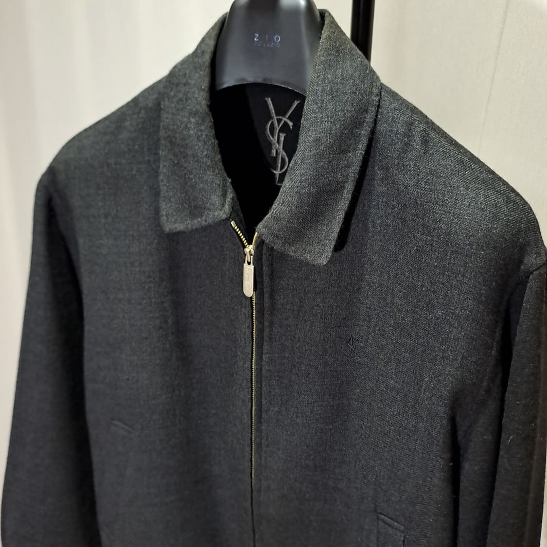 (택포) 입생로랑 YSL 캐시미어 혼용 울 블루종 100 B691 상품이미지3