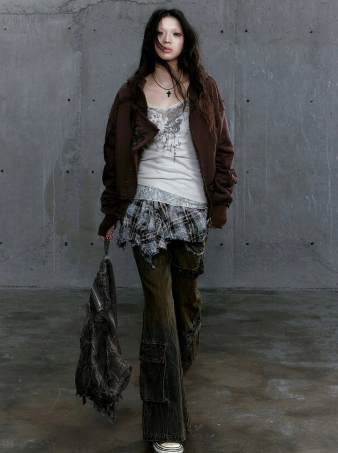cor knit t-shirt skirt two-piece 상품이미지5