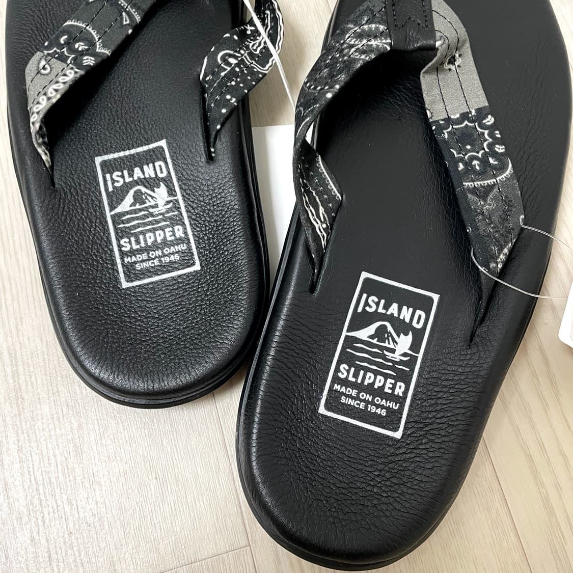 아일랜드/ 블랙 레더 페이즐리 슬리퍼/ 11 상품이미지3