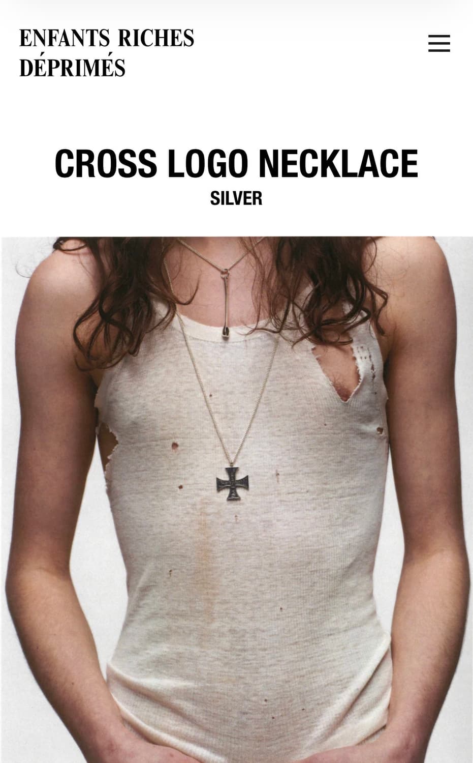 앙팡 리쉬 데프리메 erd 실버 네크리스 상품이미지4