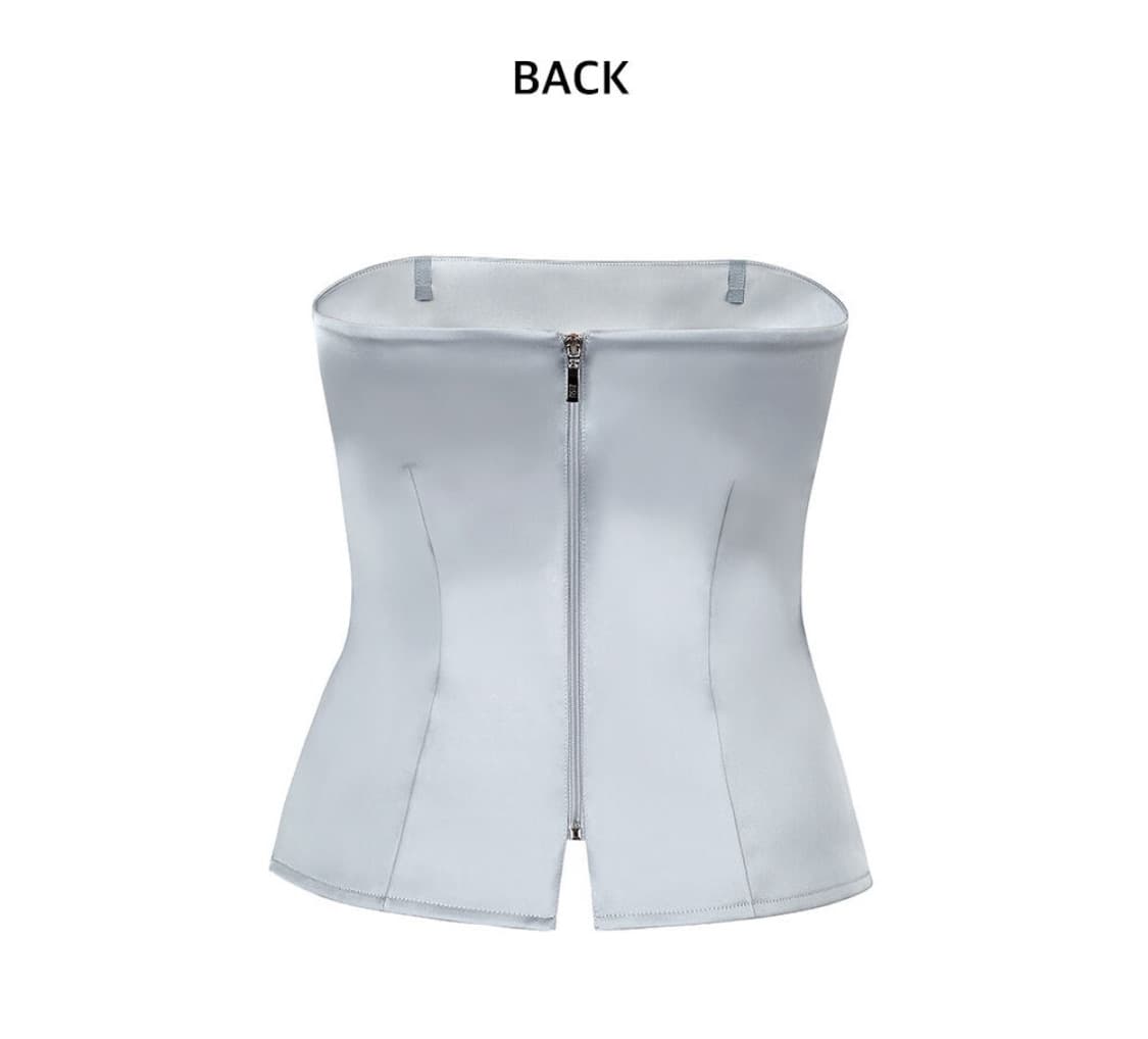 킴지수 테일러드 탑 라이트 그레이 상품이미지5