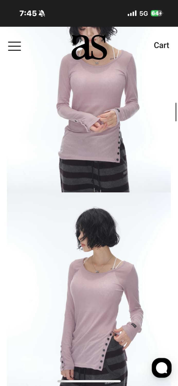 애즈온 버튼티 상품이미지6