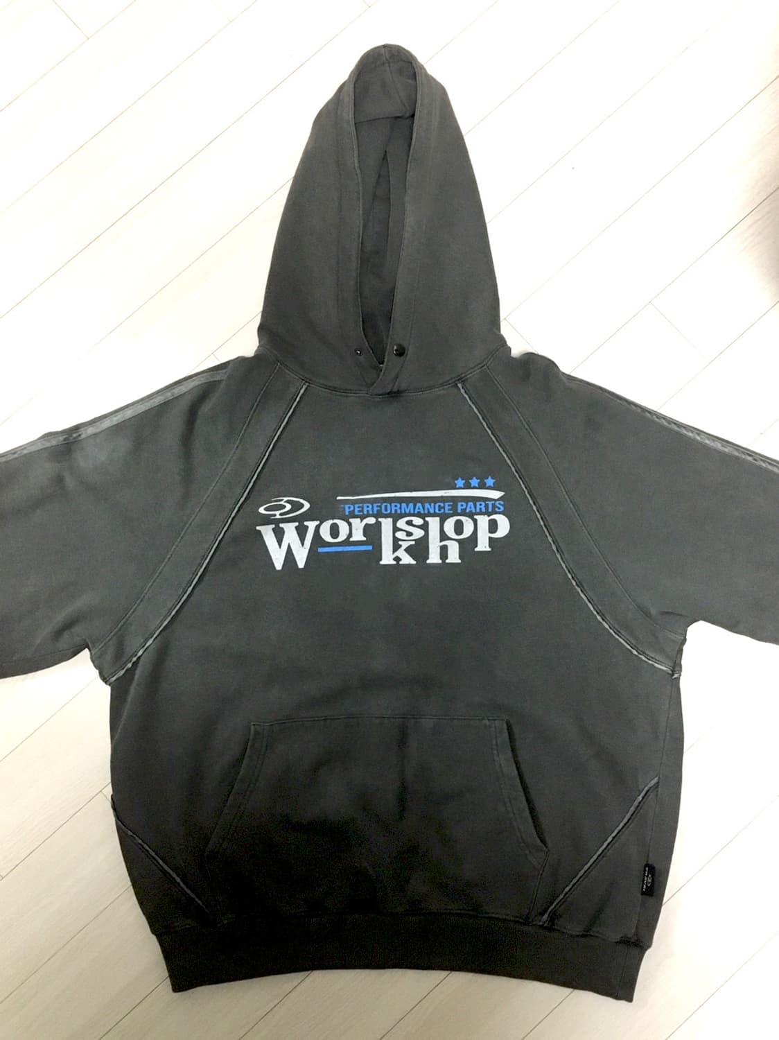 트래블 워크샵 피그먼트 후드티 M 상품이미지2