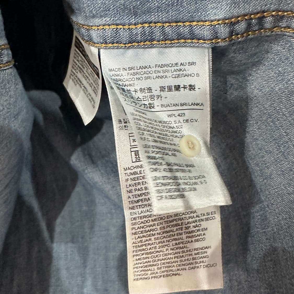 리바이스 웨스턴 데님 청남방 여성M 상품이미지4