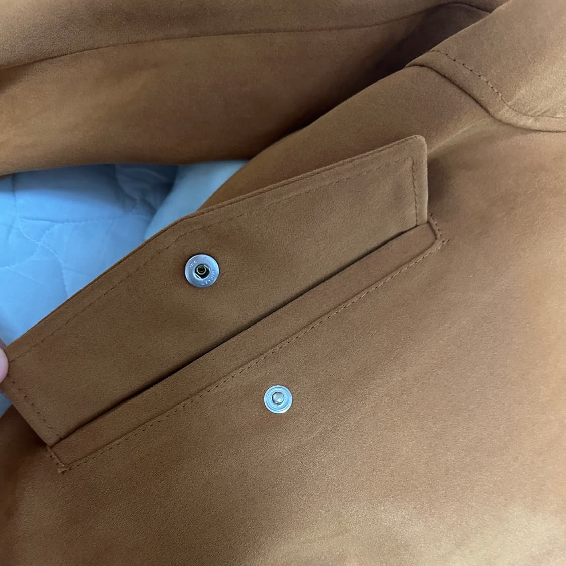 SPERONE 스페로네 스웨이드 블루종 자켓 브라운 L 상품이미지5