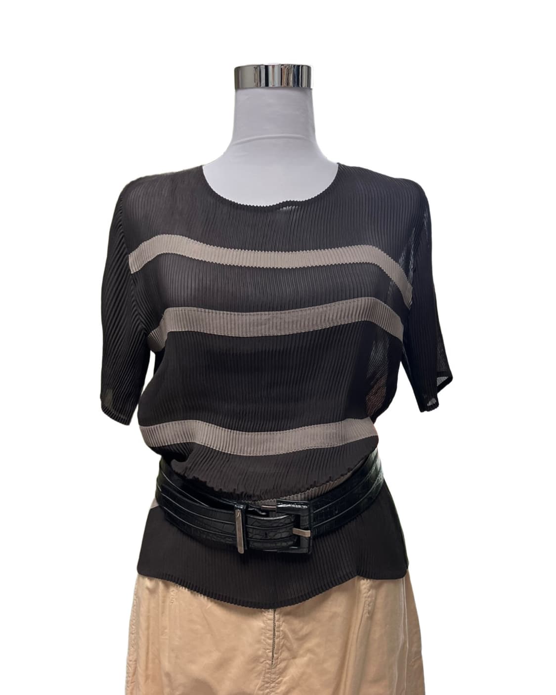Brown Pleats top 상품이미지8