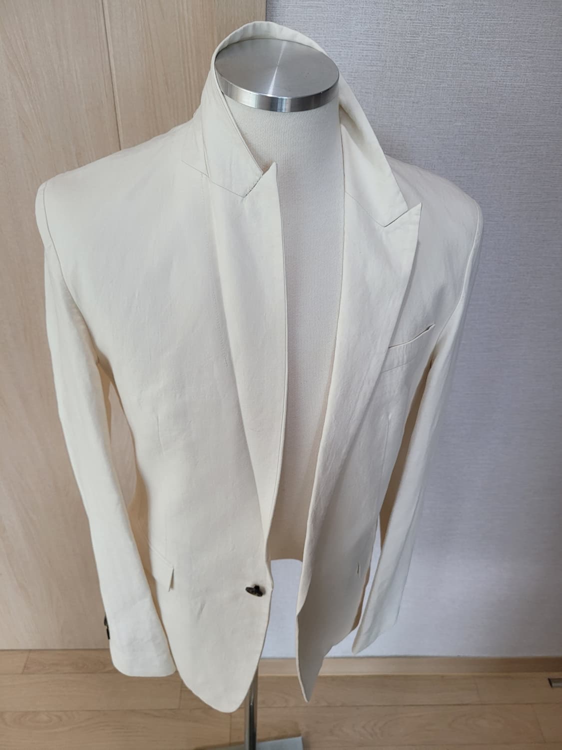 테이트 TATE 남자 원버튼 마혼방 블레이저 100 아이보리 상품이미지7
